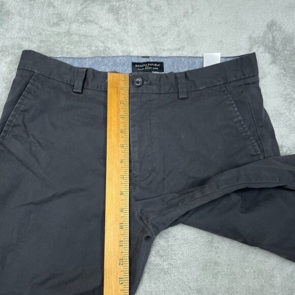 Banana Republic Mens Fulton Skinny Chino Pants 32x32 Cotton/Spandex Gray 6681 - Picture 5 of 9